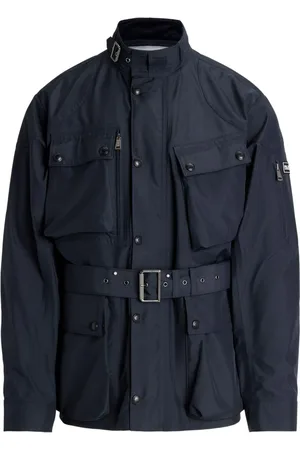 Ralph Lauren Band-collar belted jacket