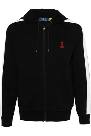 Ralph Lauren Stripe-detail zip-up hoodie
