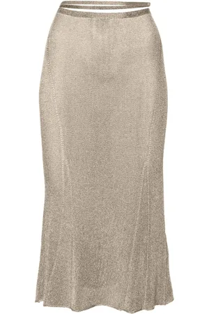 Jacquemus The Brilho lurex midi skirt