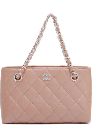 CHANEL 1997-1999 CC diamond-quilted tote bag