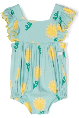 Stella McCartney Sunflower-print twill romper