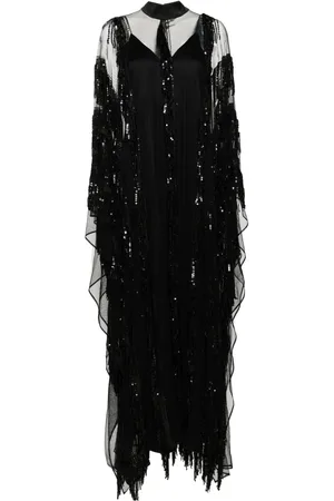 ‎Taller Marmo‎ Showgirl sequinned kaftan dress