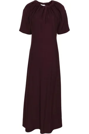 Viktor & Rolf Gathered-neckline crepe maxi dress
