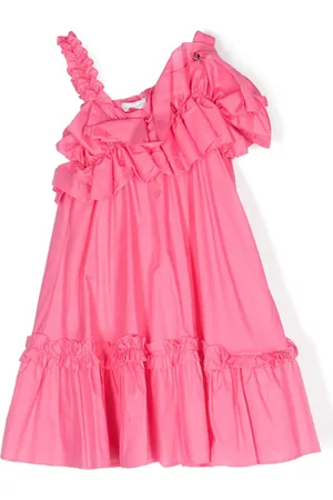 MONNALISA Ruffled asymmetric dress