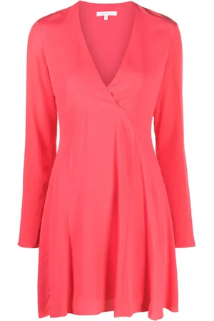 Patrizia Pepe Long-sleeve flared panelled dress