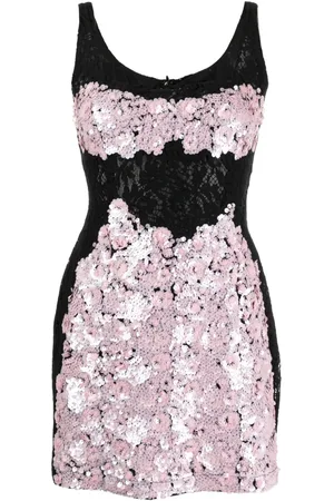 Cynthia Rowley Lace sequinned minidress