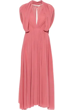 Serafini Draped-detail dress