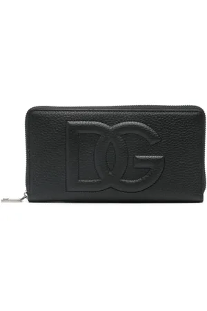 Dolce & Gabbana Embossed-logo leather wallet