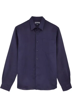 Vilebrequin Logo-embroidered linen shirt