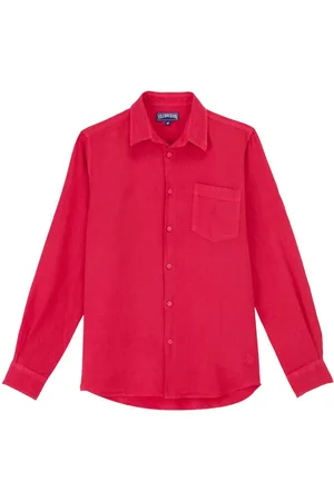 Vilebrequin Logo-embroidered linen shirt