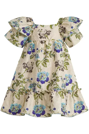 Etro Floral-jacquard cotton dress
