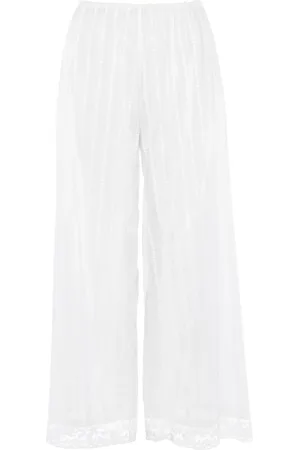 ERES Lace-trim cotton trousers