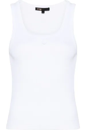 Maje Clover-embroidered tank top