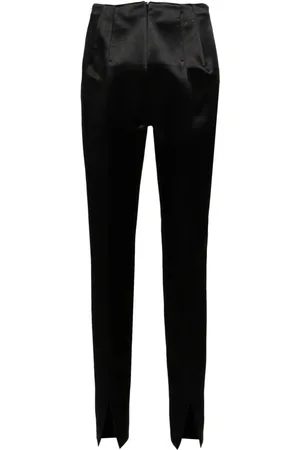 Sportmax Satin-weave low-rise trousers