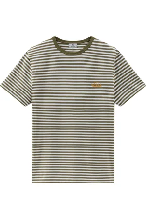 Woolrich Striped cotton-blend T-shirt
