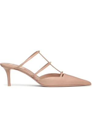 VALENTINO GARAVANI Rockstud Wispy 60mm leather mules