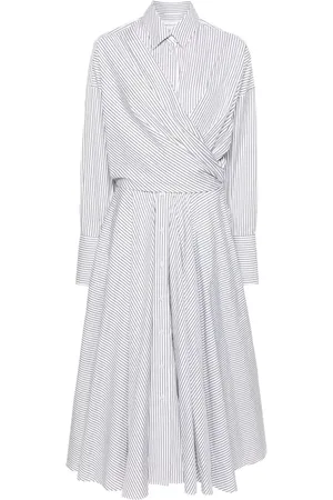 Viktor & Rolf Striped shirt wrap maxi dress