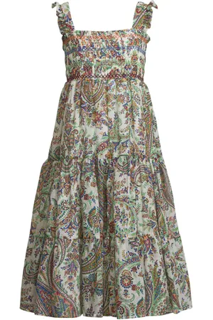 Etro Paisley-print cotton midi dress