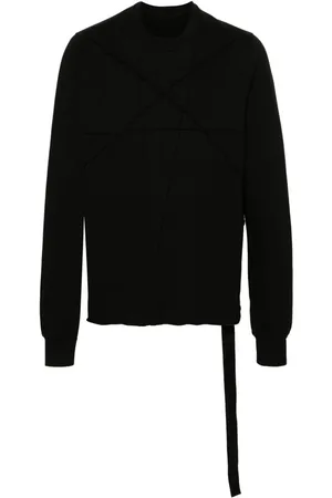 Rick Owens Panelled organic-cotton sweatshirt
