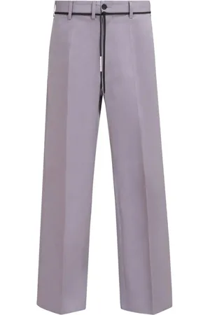 Marni Tie-waist straight-leg trousers