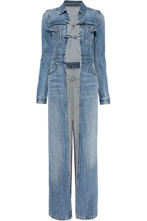 Alexander Wang Tie-front denim trucket coat