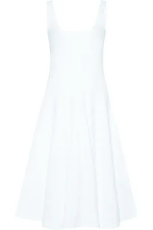 ROSETTA GETTY Scoop-neck flared dress