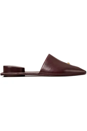Tory Burch Pierced leather slippers