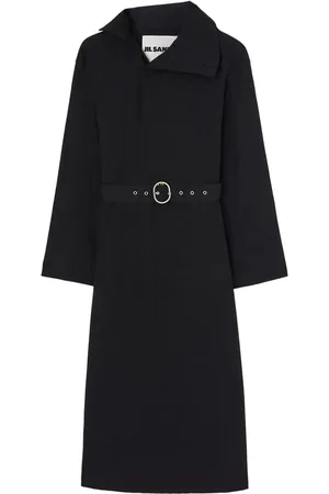 Jil Sander Belted cotton midi dress