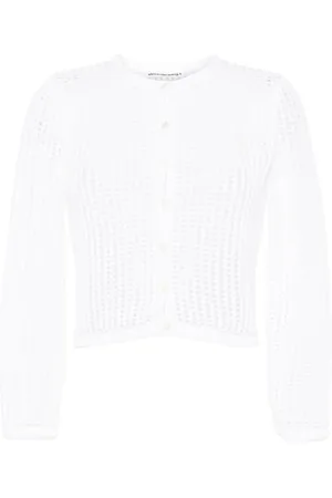 Alexander Wang Open-knit cropped cardigan