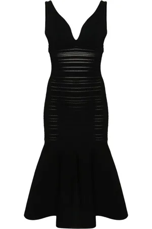 Victoria Beckham Frame Detail sleeveless dress