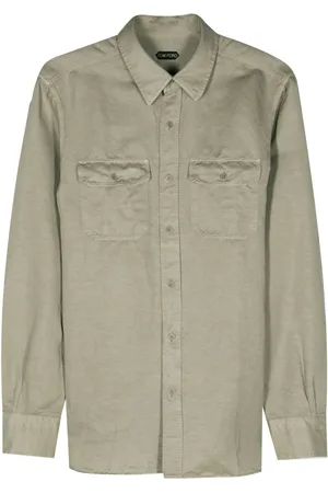 Tom Ford Long-sleeve linen blend shirt