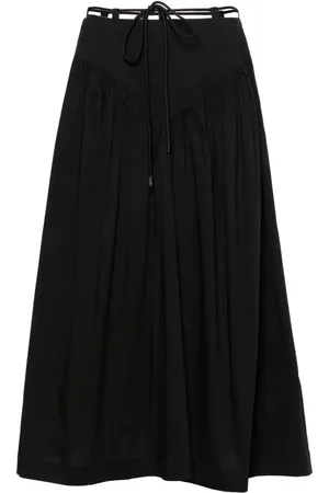 Pinko Poplin midi skirt