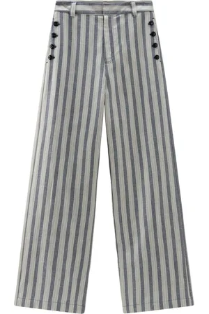 Woolrich Striped wide-leg trousers