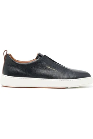 santoni Slip-on leather sneakers