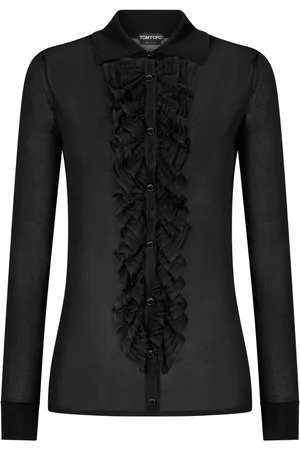 Tom Ford Ruffle-panel long-sleeve shirt