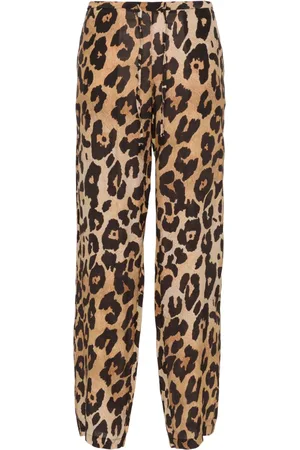 Musier Leopard-print straight-leg trousers