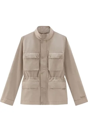 Woolrich Field logo-embroidered shirt jacket