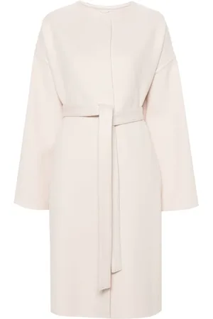 YVES SALOMON Belted felted coat