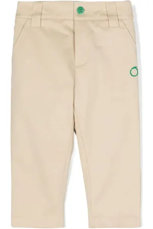 Trussardi Logo-embroidered tapered trousers
