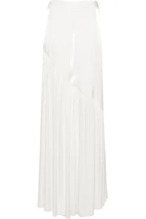 GENNY Plissé wide-leg trousers