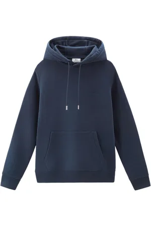 Woolrich Logo-embroidered cotton hoodie