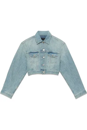 Purple Brand Cropped denim jacket