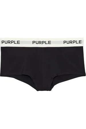 Purple Brand Logo-tape cotton briefs