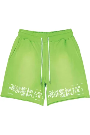 Purple Brand Logo-print cotton jersey shorts