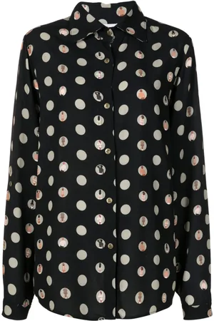 AMIR SLAMA Polka-dot print shirt