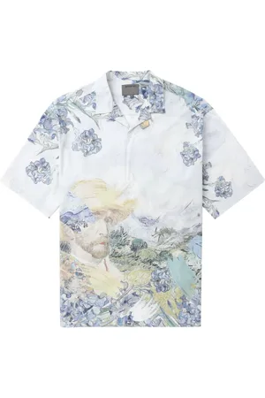 Musium Div. Graphic-print cotton shirt