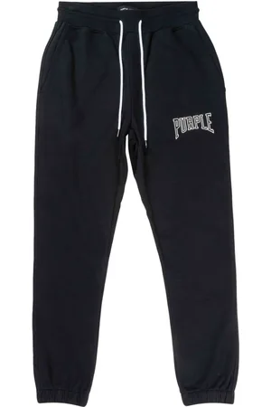 Purple Brand Logo-embroidered track pants