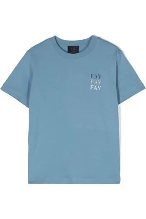 FAY Logo-print cotton T-shirt