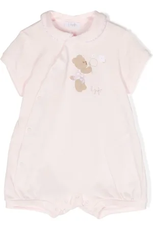 Il gufo Teddy bear-motif cotton shortie