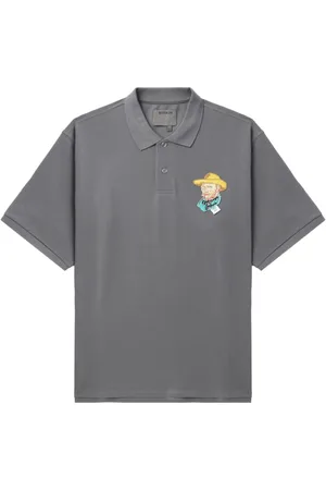 Musium Div. Appliquéd cotton polo shirt